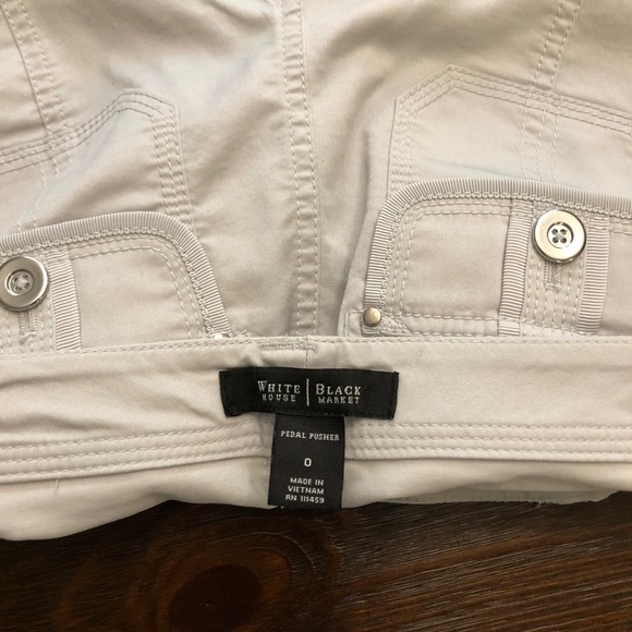 WHBM Silver Cropped Pants - Picture 9 of 16